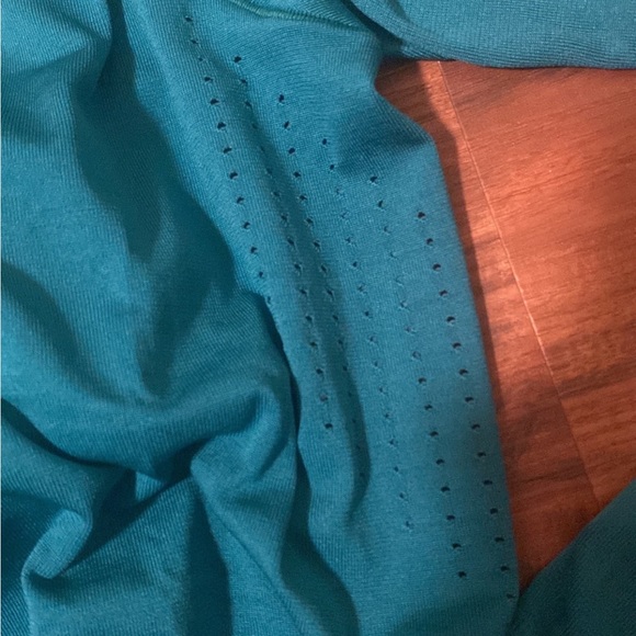 Gymshark Sweat Seamless Long Sleeve Crop Top - Rich Teal - Picture 7 of 8